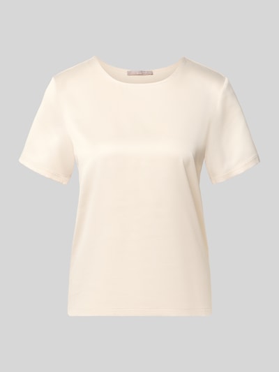 Christian Berg Woman Selection regular fit blouse van satijn Zand - 2