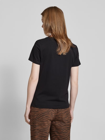 Guess T-Shirt mit Label-Stitching Modell 'LUCIA' Black 5