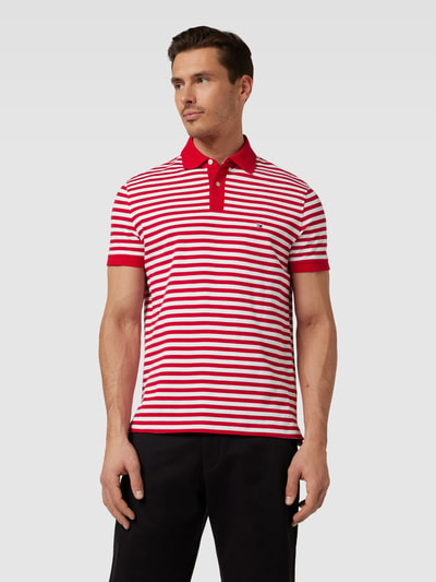 Tommy Hilfiger Poloshirt mit Label-Stitching Rot 4