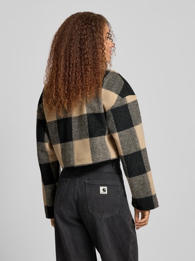 Gina Tricot Jack met platte kraag, model 'Short jacket' Zand - 5