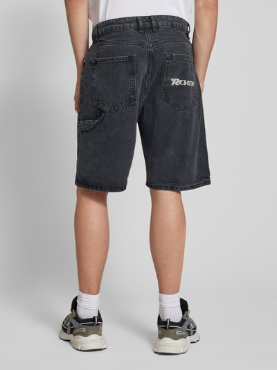 REVIEW Szorty jeansowe o kroju baggy fit z 5 kieszeniami Czarny 5