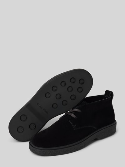 CK Calvin Klein Schnürschuhe aus echtem Leder Modell 'Desert' Black 4