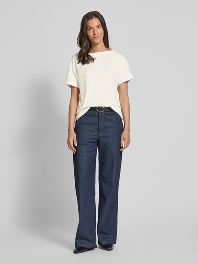 OPUS T-shirt met ronde hals, model 'Suppi' Offwhite - 1