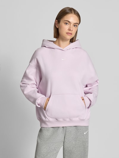 Nike oversized bluza z kapturem z mieszanki bawełny Jasnoróżowy 4