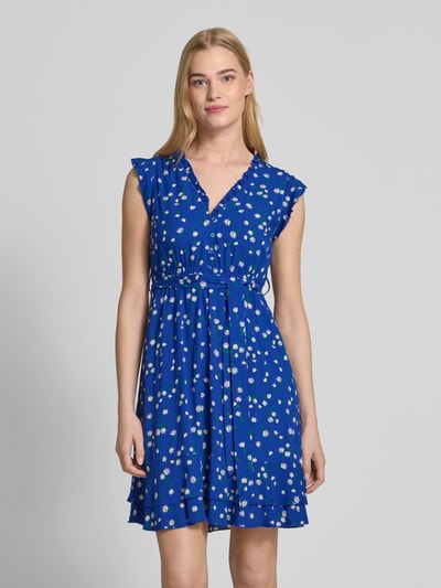 Apricot Knielanges Kleid aus Viskose mit Bindegürtel Royal 4