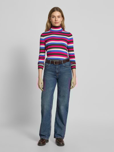 Christian Berg Woman Bluzka z długim rękawem o kroju regular fit z mieszanki wiskozy Fuksjowy 1