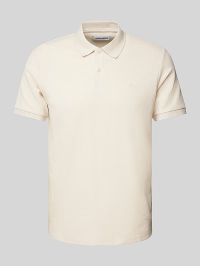 Jack & Jones Poloshirt mit Label-Stitching Modell 'AUSTIN' Beige 2