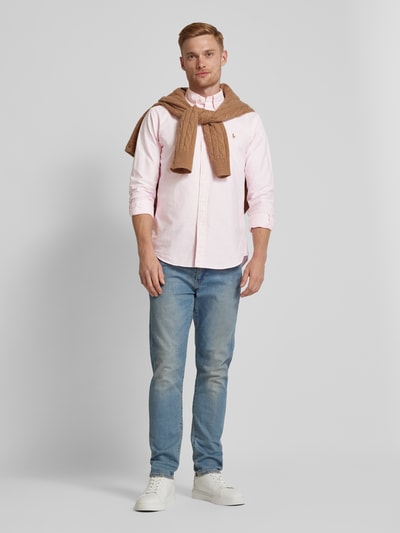 Polo Ralph Lauren Custom fit vrijetijdsoverhemd met button-downkraag Rosé - 1