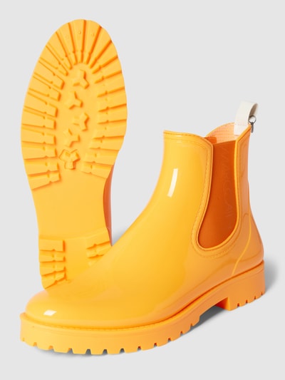 Marc Cain Bags & Shoes Chelsea boots met labeldetail Oranje - 4