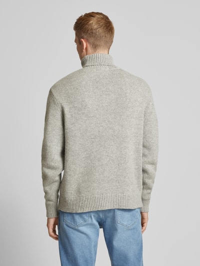 SELECTED HOMME Strickpullover mit Rollkragen Modell 'CODY' Hellgrau 5