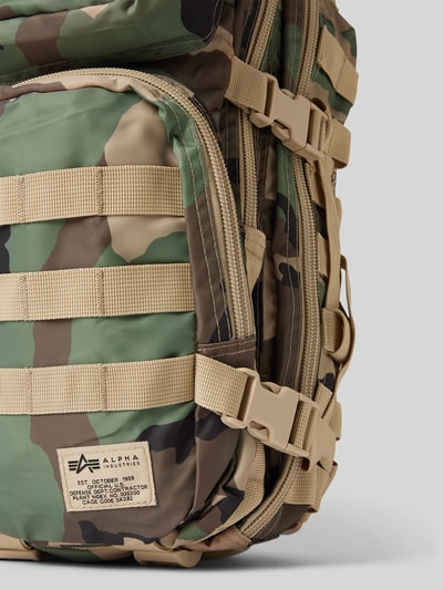 Alpha Industries Rugzak met labelpatch, model 'Tactical' Kaki - 3