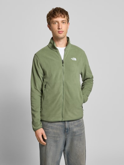 The North Face Kurtka polarowa ze stójką i wyhaftowanym logo Oliwkowy 4