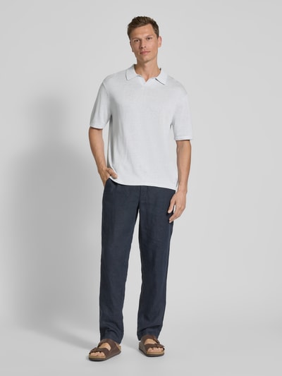 CK Calvin Klein Poloshirt met V-hals Lichtblauw - 1