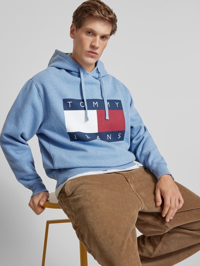 Tommy Jeans Hoodie mit Label-Print Bleu 3