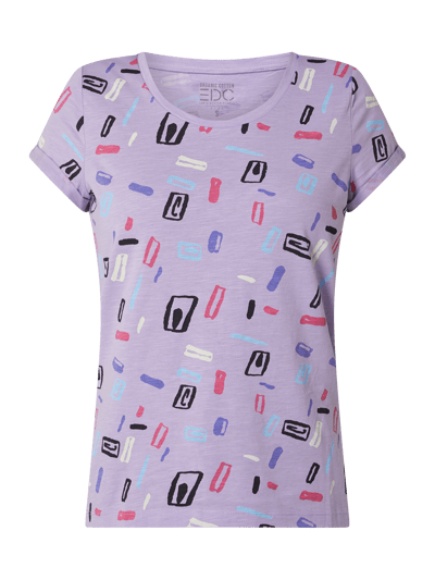 edc By Esprit T-shirt z bawełny bio  Jasnofioletowy 2