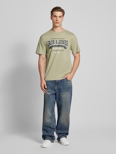 Jack & Jones T-shirt z nadrukiem z logo Miętowy 1