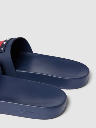 Tommy Jeans Slides mit Label-Patch Modell 'POOL' Marine 2