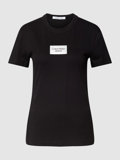 Calvin Klein Jeans T-Shirt mit Label-Print Black 2