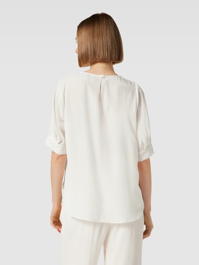Luisa Cerano Blusenshirt mit Rundhalsausschnitt Ecru 5