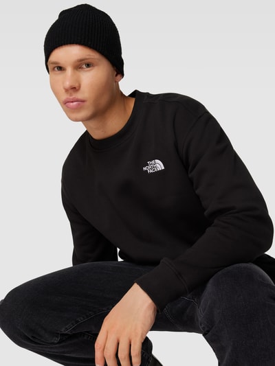 The North Face Sweatshirt met labelstitching, model 'ESSENTIAL' Zwart - 3