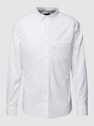 OLYMP Level Five Regular Fit Freizeithemd mit Button-Down-Kragen Modell 'Oxford' Weiss 2