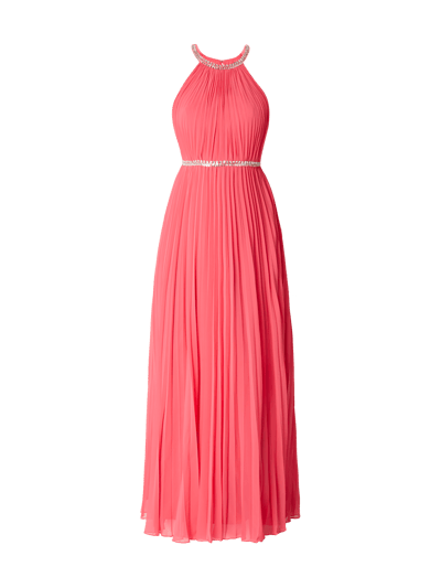 Laona Abendkleid mit Plisseefalten Pink 2