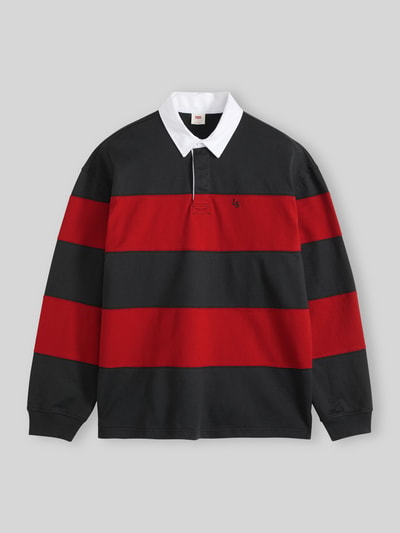 Levi's® Rugbyshirt mit kontrastierendem Polokragen Rot 2