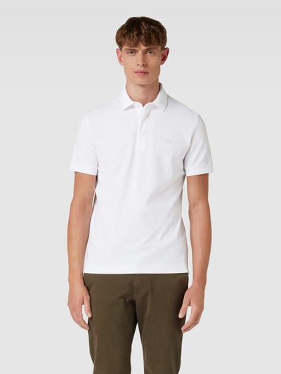 Lacoste Poloshirt mit Logo-Stitching Weiss 4