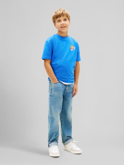 Tommy Hilfiger Kids Regular Fit T-Shirt aus reiner Baumwolle Royal 1