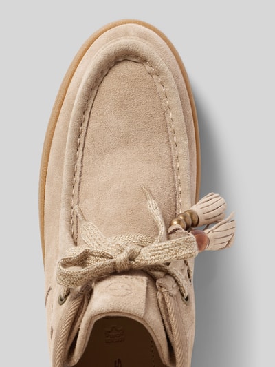 Produktfoto, Sneaker aus echtem Rindsleder von Tamaris in Beige mit matter Oberfläche, sichtbare Ziernähte, Damen Stiefel / Boots von Tamaris