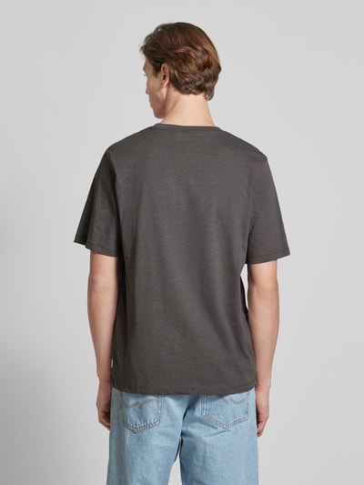 Jack & Jones T-Shirt mit Label-Detail Modell 'ORGANIC' Anthrazit Melange 5