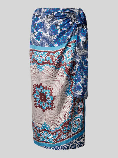 Weekend Max Mara Midirok met all-over print, model 'NUEVO' Koningsblauw - 2