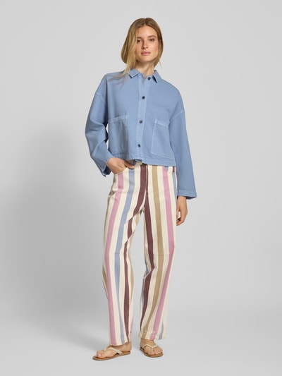 Jake*s Casual Jacke mit Knopfleiste Bleu 1