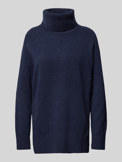 Gant Wollpullover mit Rollkragen Modell 'HERRINGBONE' Dunkelblau 1