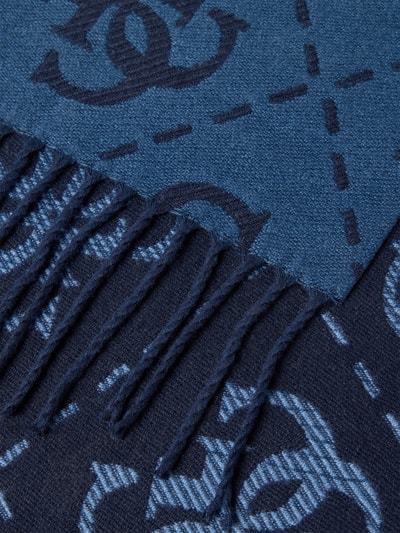 Guess Schal mit Viskose-Anteil Modell 'Jacquard' Blau 2