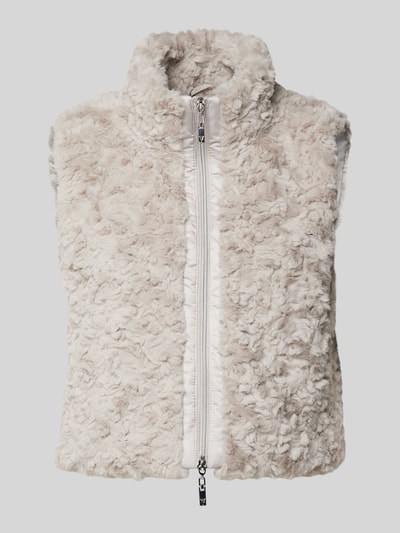 Monari Kort gilet met tweewegsritssluiting Zand - 2