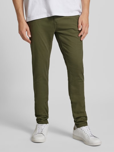 Blend Slim Fit Hose mit Eingriff- und Gesäßtaschen Modell 'NATAN' Oliv 4