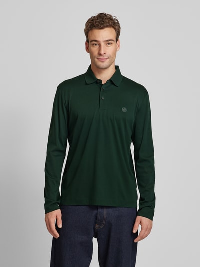 BOSS Regular fit poloshirt met labelbadge, model 'Paley' Groen - 4