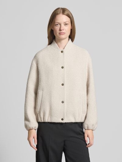 s.Oliver BLACK LABEL Relaxed Fit Blouson mit Allover-Muster Kitt 4