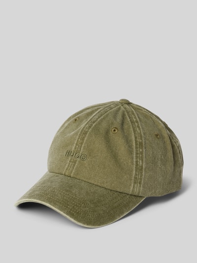 HUGO Basecap mit Label-Stitching Modell 'Mett' Gruen 1