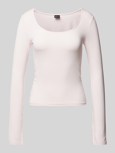 Gina Tricot Longsleeve mit U-Boot-Ausschnitt Rosa 2