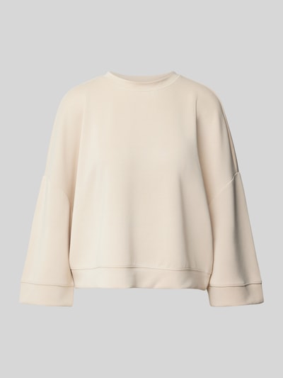 Rich & Royal Oversized Sweatshirt mit gerippten Abschlüssen Sand 1