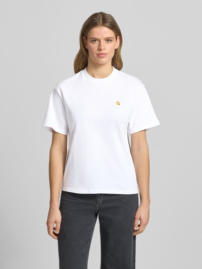 Carhartt Work In Progress T-Shirt mit Label-Stitching Weiss 4