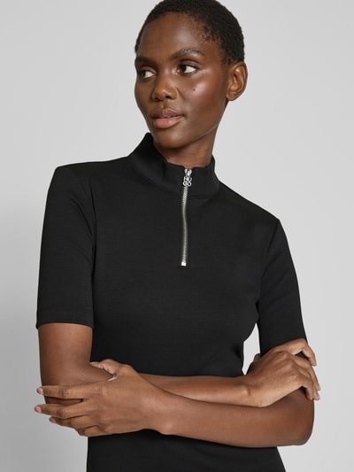 HUGO Mini-jurk met schipperskraag, model 'Nasiia' Zwart - 3