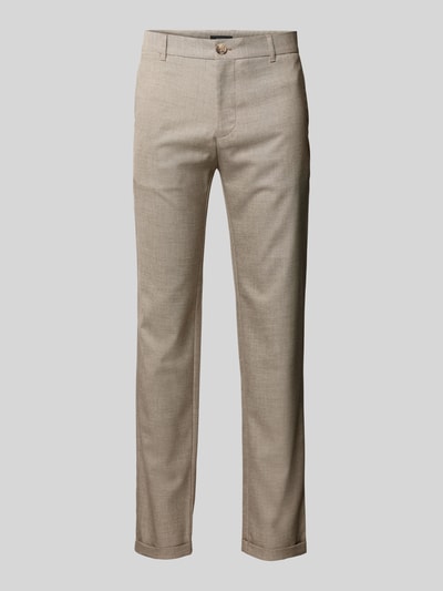 Matinique Slim Fit Chino mit Paspeltaschen am Gesäß Modell 'LIAM' Beige 2