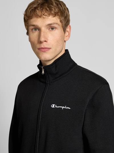 CHAMPION Sweatjacke mit Label-Stitching Black 3