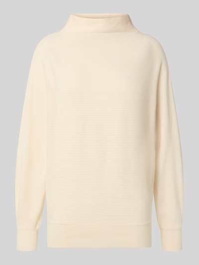 zero Gebreide pullover van viscosemix met opstaande kraag Offwhite - 2