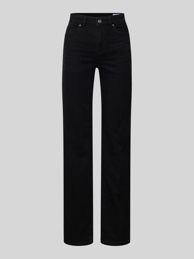 Vero Moda Straight fit jeans van katoenmix, model 'FLASH' Zwart - 2