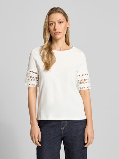 VERO MODA Regular Fit T-Shirt aus reiner Baumwolle Modell 'IVACY' Weiss 4