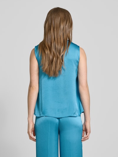 Luisa Cerano Relaxed Fit Blusentop mit Schlüsselloch-Ausschnitt Tuerkis 5